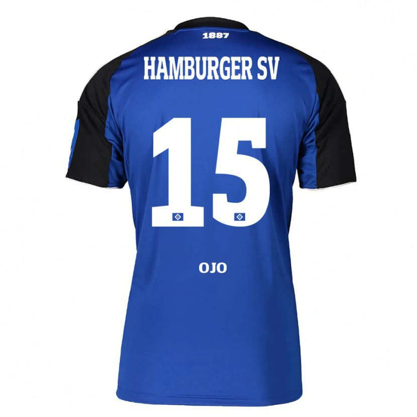 Danxen Herren Kelvin Ojo #15 Blau Schwarz Auswärtstrikot Trikot 2025/26 T-Shirt Österreich