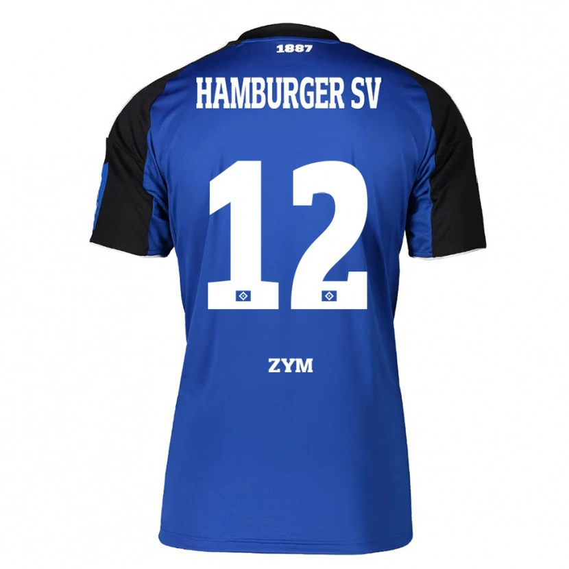 Danxen Herren Marcel Zym #12 Blau Schwarz Auswärtstrikot Trikot 2025/26 T-Shirt Österreich