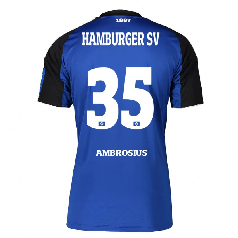 Danxen Herren Stephan Ambrosius #35 Blau Schwarz Auswärtstrikot Trikot 2025/26 T-Shirt Österreich