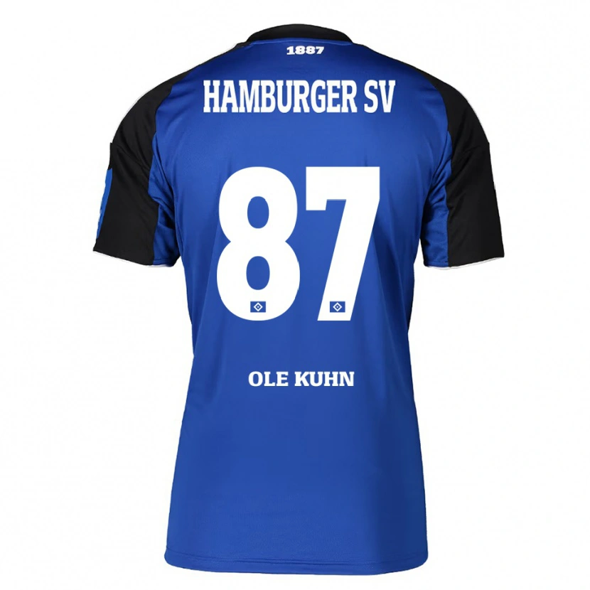 Danxen Herren Niklas Ole Kühn #87 Blau Schwarz Auswärtstrikot Trikot 2025/26 T-Shirt Österreich