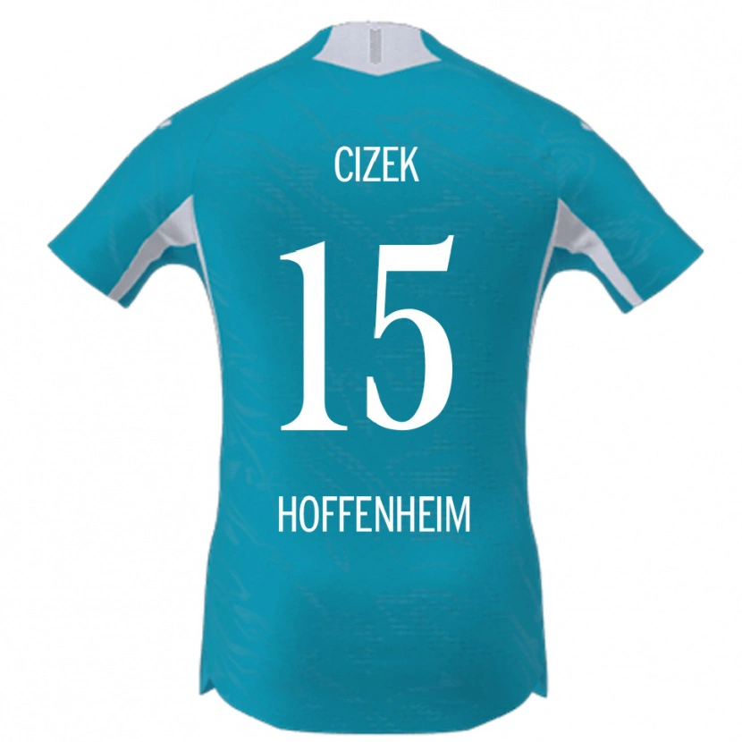 Danxen Herren Krystof Cizek #15 Himmelblau Auswärtstrikot Trikot 2025/26 T-Shirt Österreich