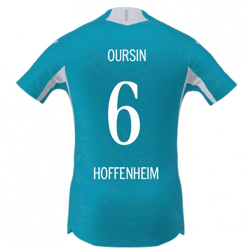 Danxen Herren Fredrik Oursin #6 Himmelblau Auswärtstrikot Trikot 2025/26 T-Shirt Österreich