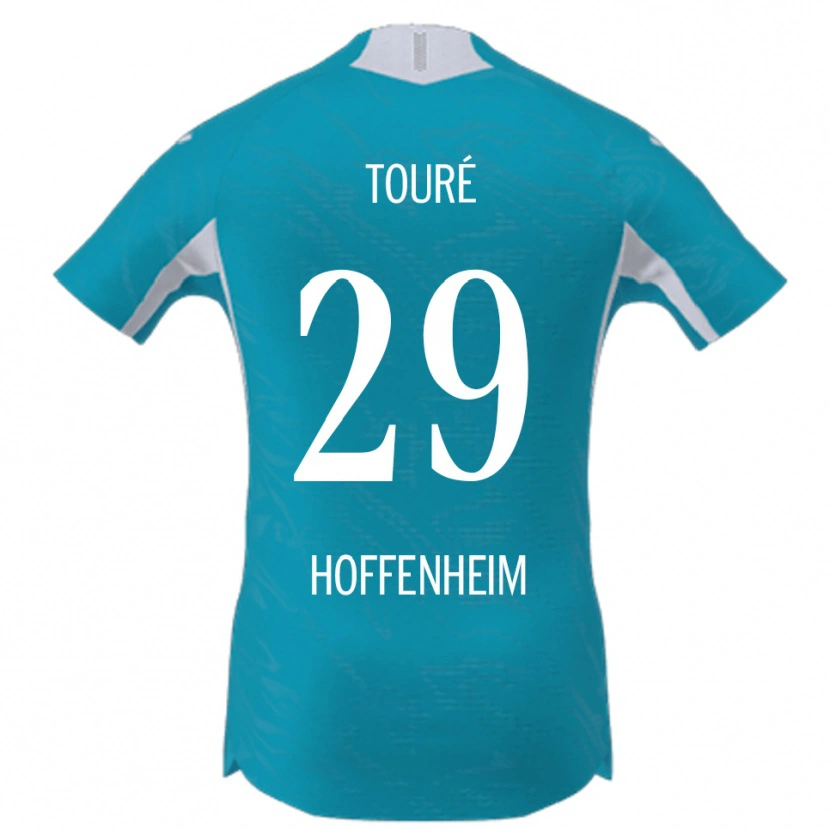 Danxen Herren Bazoumana Touré #29 Himmelblau Auswärtstrikot Trikot 2025/26 T-Shirt Österreich