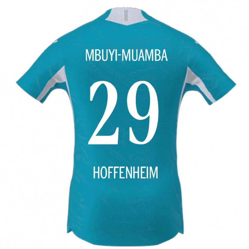 Danxen Herren Hubert Mbuyi-Muamba #29 Himmelblau Auswärtstrikot Trikot 2025/26 T-Shirt Österreich