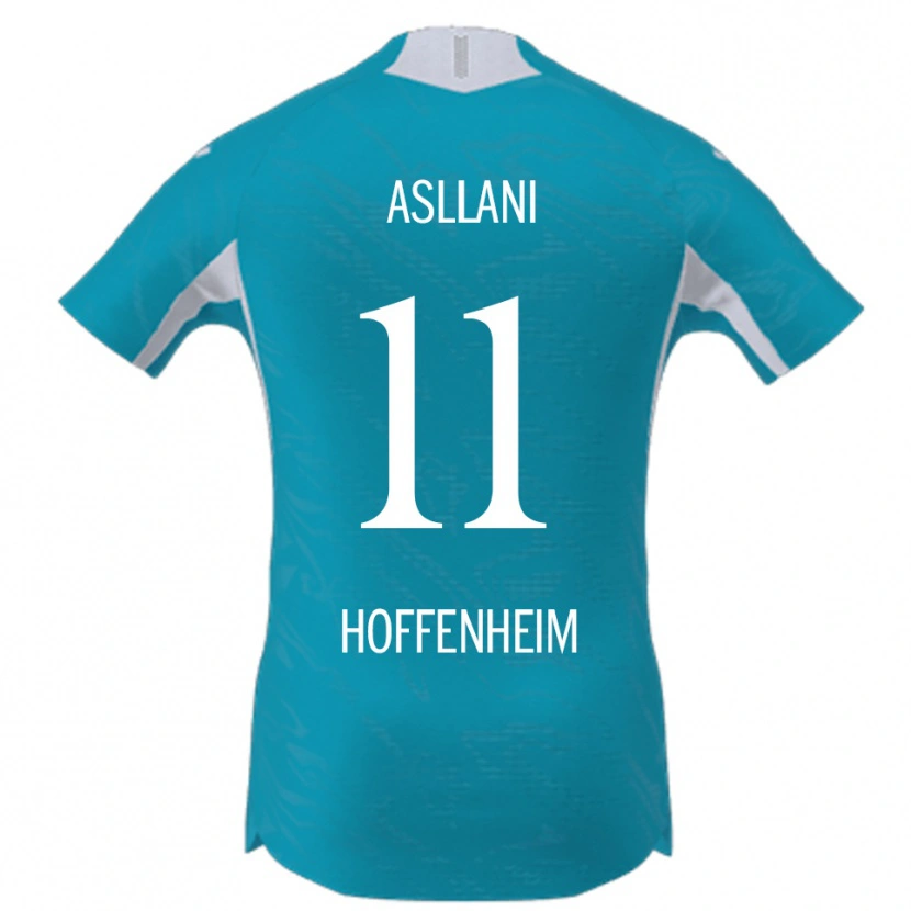 Danxen Herren Fisnik Asllani #11 Himmelblau Auswärtstrikot Trikot 2025/26 T-Shirt Österreich