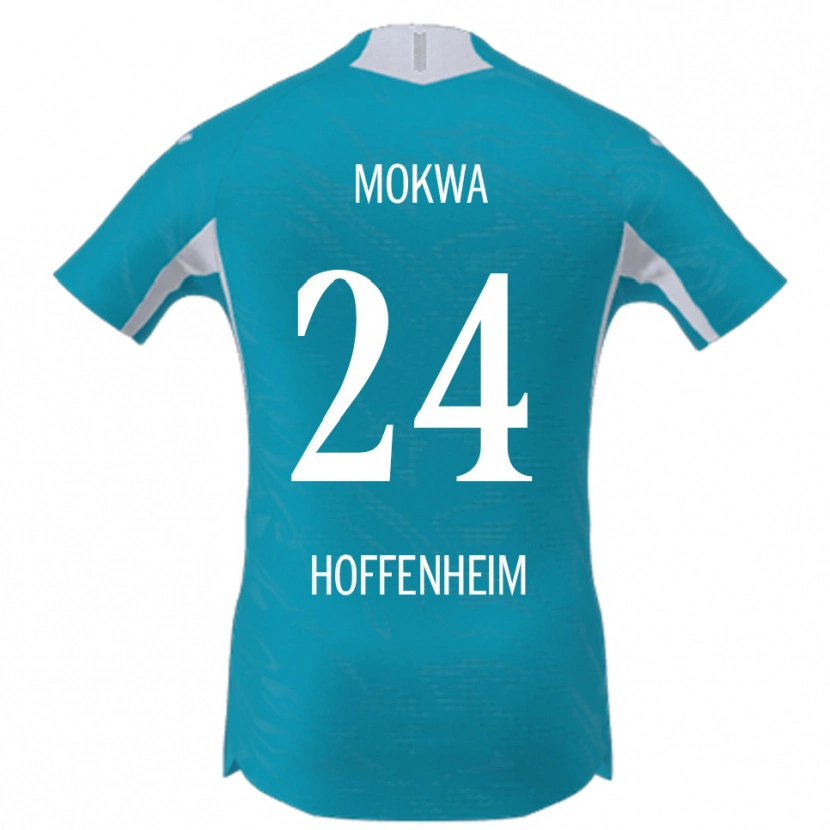 Danxen Herren David Mokwa #24 Himmelblau Auswärtstrikot Trikot 2025/26 T-Shirt Österreich