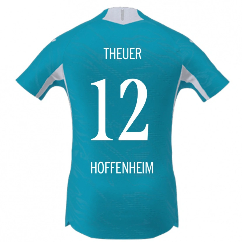 Danxen Herren Maximilian Theuer #12 Himmelblau Auswärtstrikot Trikot 2025/26 T-Shirt Österreich