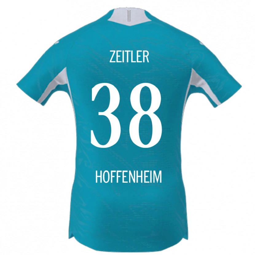 Danxen Herren Deniz Zeitler #38 Himmelblau Auswärtstrikot Trikot 2025/26 T-Shirt Österreich