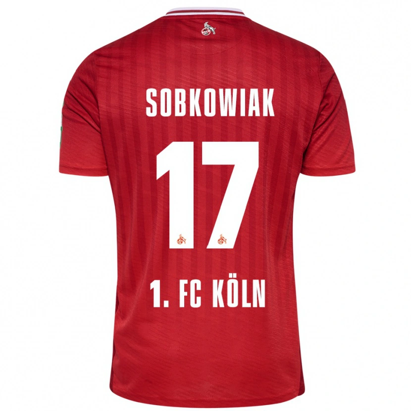 Danxen Herren Jannis Sobkowiak #17 Rot Weiß Auswärtstrikot Trikot 2025/26 T-Shirt Österreich