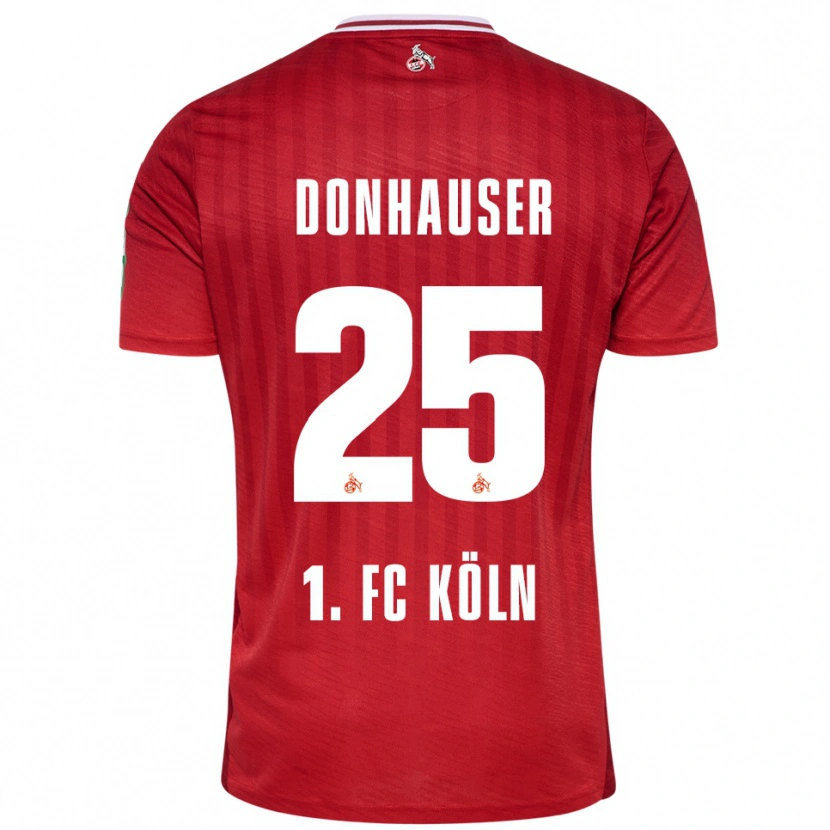 Danxen Herren Laura Donhauser #25 Rot Weiß Auswärtstrikot Trikot 2025/26 T-Shirt Österreich