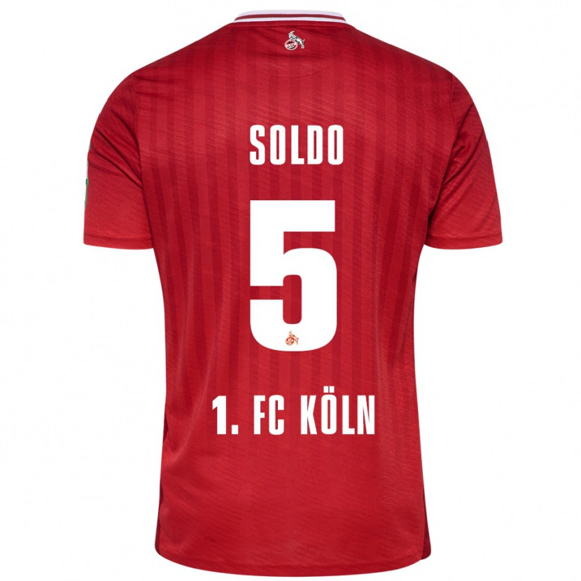 Danxen Herren Nikola Soldo #5 Rot Weiß Auswärtstrikot Trikot 2025/26 T-Shirt Österreich