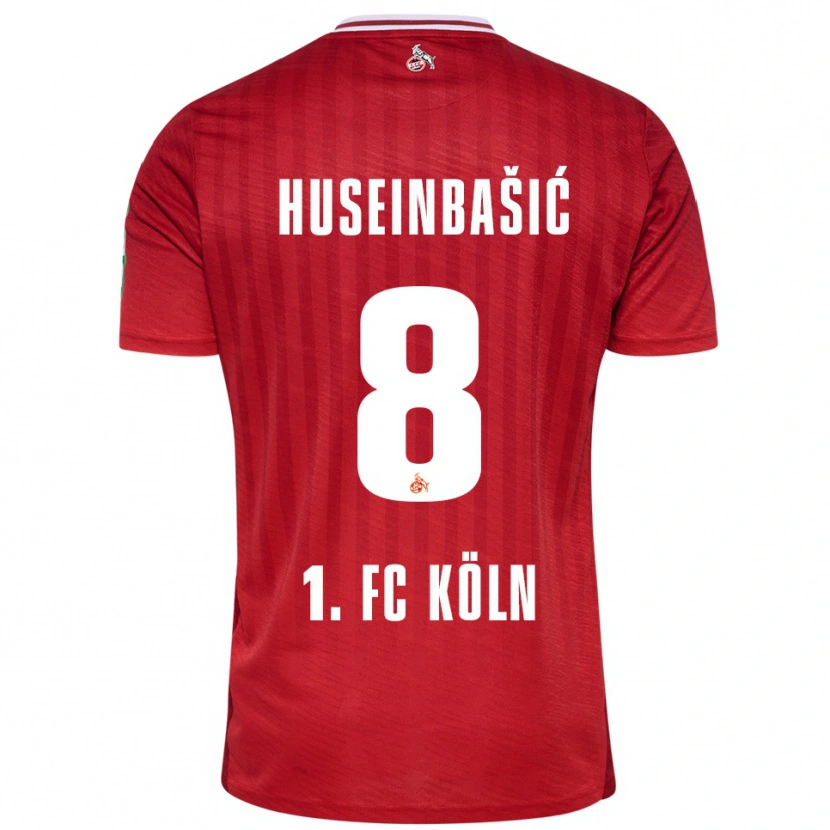 Danxen Herren Denis Huseinbasic #8 Rot Weiß Auswärtstrikot Trikot 2025/26 T-Shirt Österreich