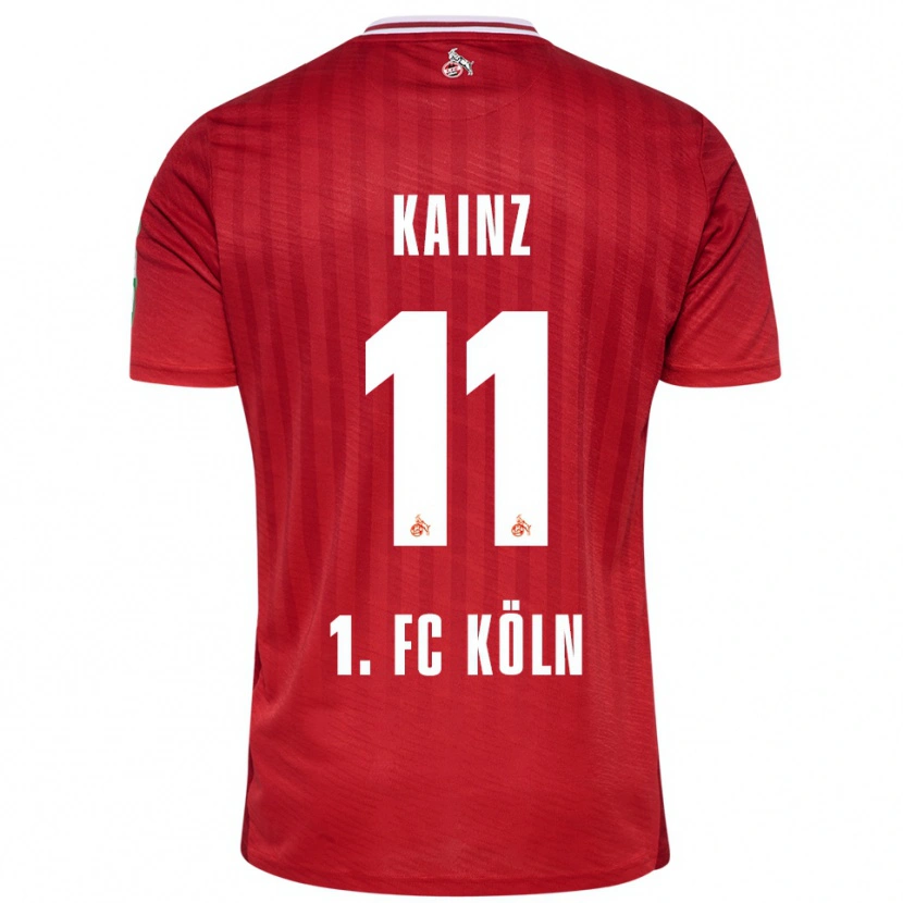 Danxen Herren Florian Kainz #11 Rot Weiß Auswärtstrikot Trikot 2025/26 T-Shirt Österreich