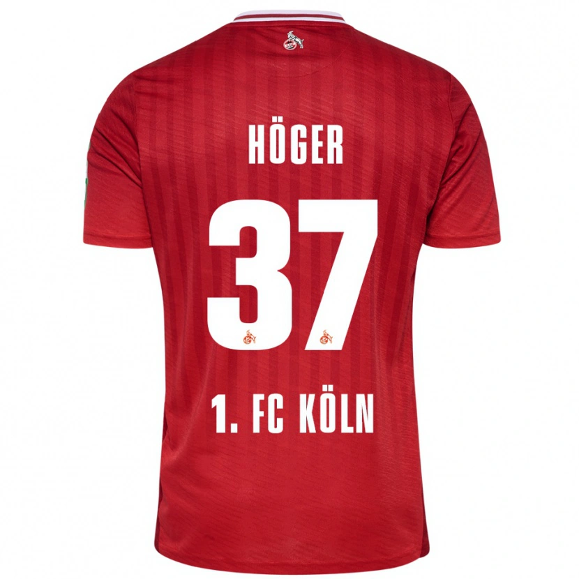 Danxen Herren Marco Höger #37 Rot Weiß Auswärtstrikot Trikot 2025/26 T-Shirt Österreich