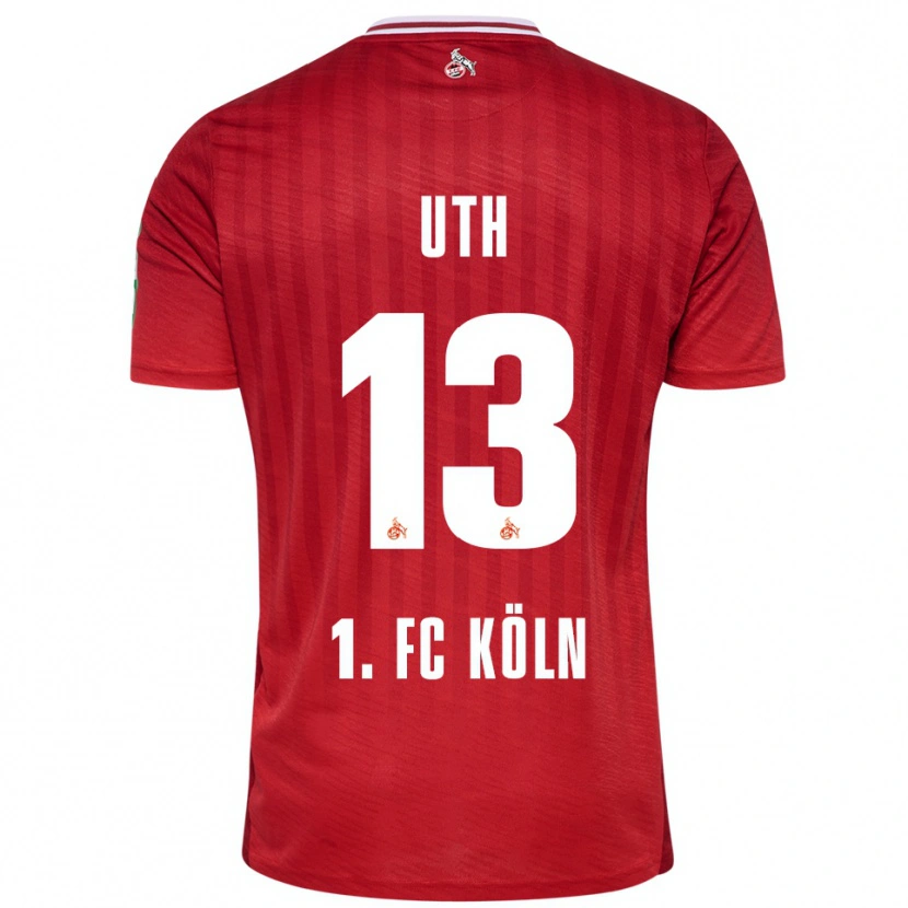 Danxen Herren Mark Uth #13 Rot Weiß Auswärtstrikot Trikot 2025/26 T-Shirt Österreich