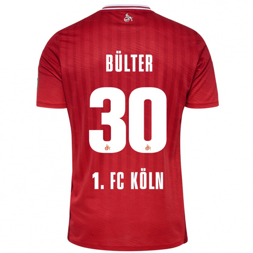 Danxen Herren Marius Bülter #30 Rot Weiß Auswärtstrikot Trikot 2025/26 T-Shirt Österreich