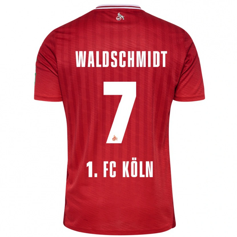 Danxen Herren Luca Waldschmidt #7 Rot Weiß Auswärtstrikot Trikot 2025/26 T-Shirt Österreich