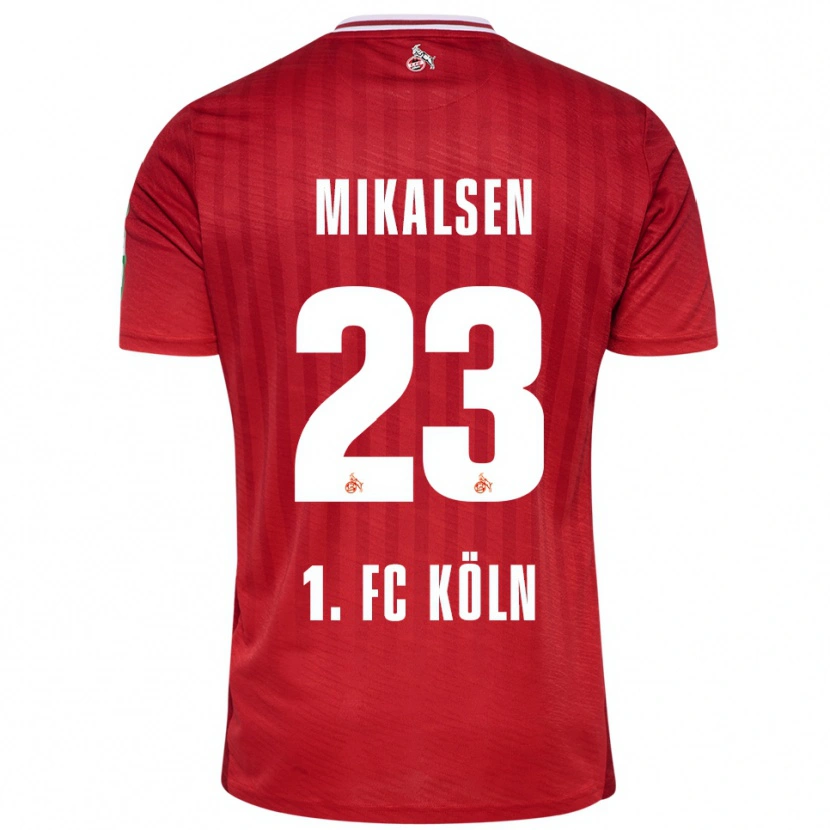 Danxen Herren Aurora Mikalsen #23 Rot Weiß Auswärtstrikot Trikot 2025/26 T-Shirt Österreich
