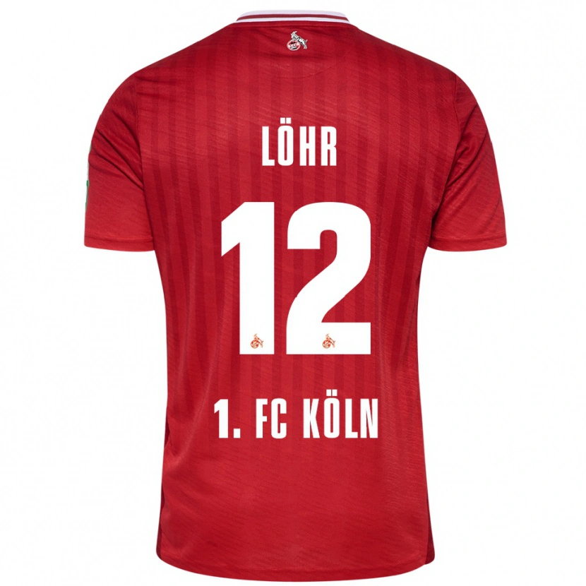 Danxen Herren Max Löhr #12 Rot Weiß Auswärtstrikot Trikot 2025/26 T-Shirt Österreich