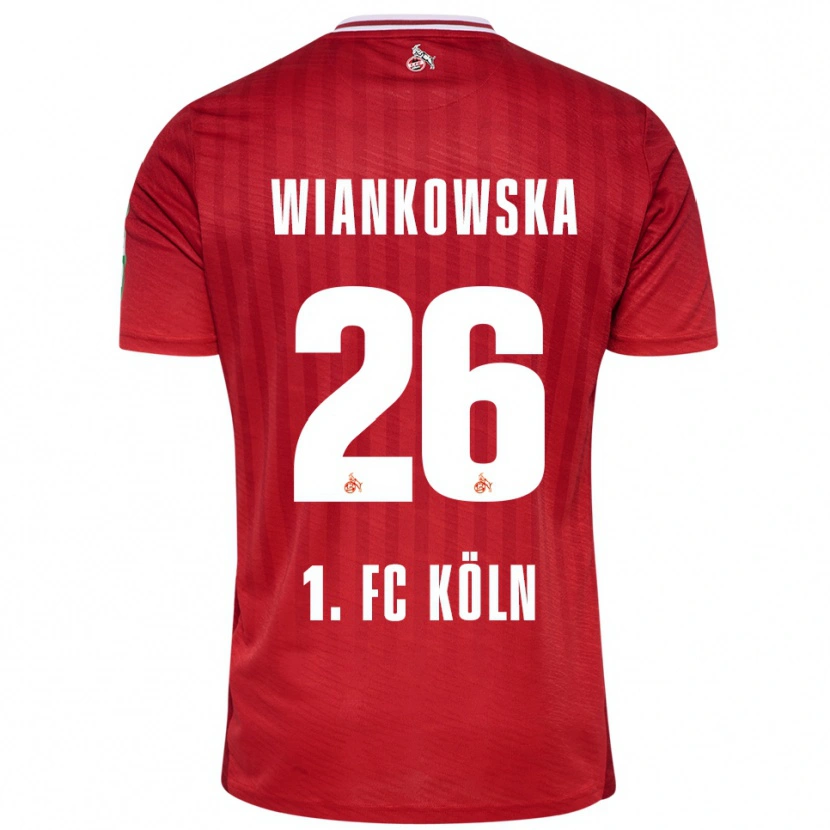 Danxen Herren Martyna Wiankow­ska #26 Rot Weiß Auswärtstrikot Trikot 2025/26 T-Shirt Österreich