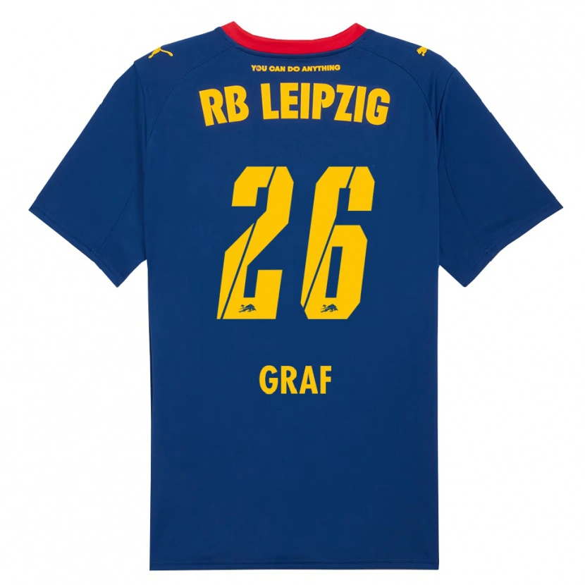 Danxen Herren Luca Maria Graf #26 Marineblau Rot Auswärtstrikot Trikot 2025/26 T-Shirt Österreich