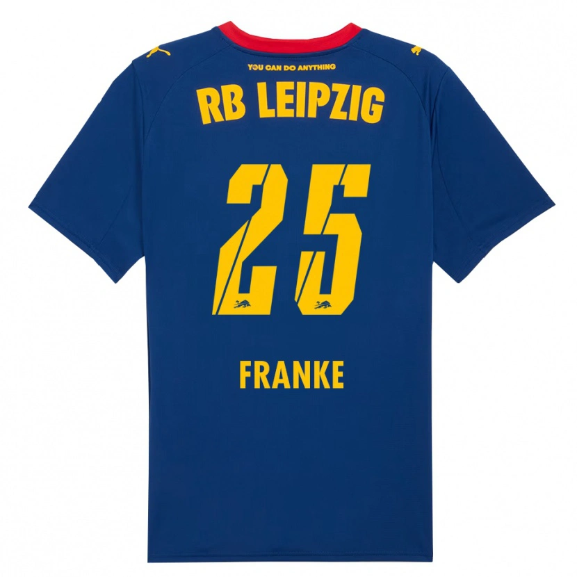 Danxen Herren Lenny Franke #25 Marineblau Rot Auswärtstrikot Trikot 2025/26 T-Shirt Österreich
