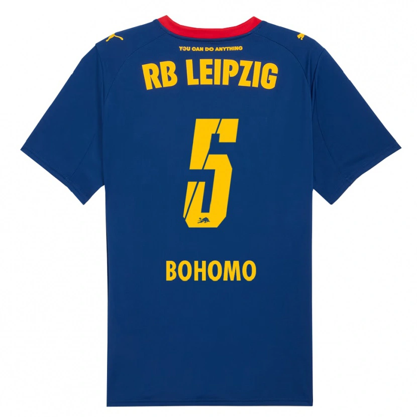 Danxen Herren Allan Bohomo #5 Marineblau Rot Auswärtstrikot Trikot 2025/26 T-Shirt Österreich