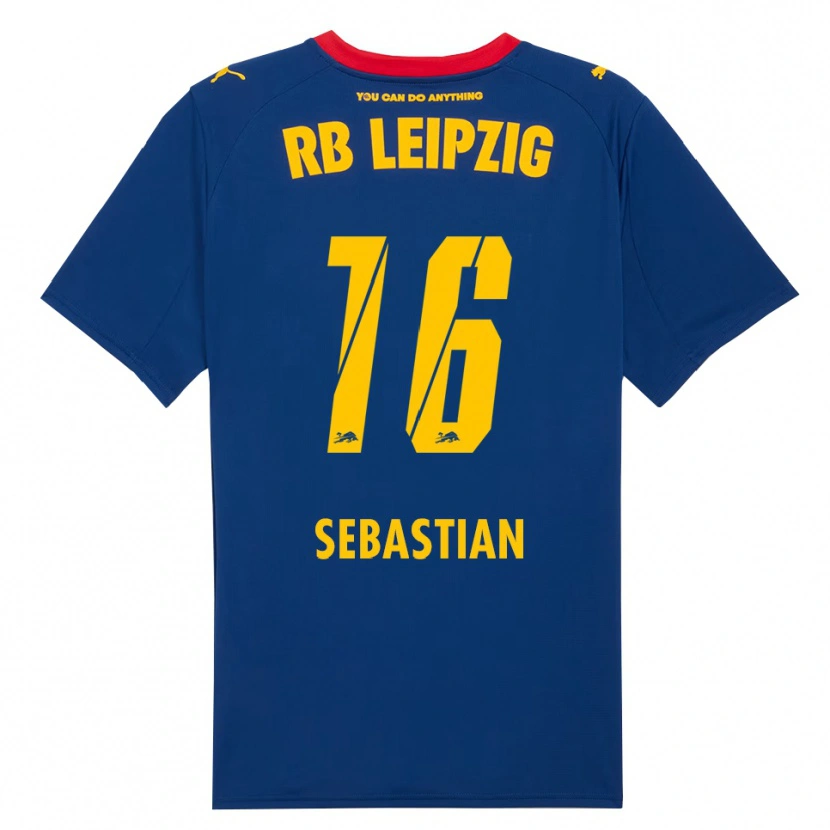 Danxen Herren Jordy Sebastian #16 Marineblau Rot Auswärtstrikot Trikot 2025/26 T-Shirt Österreich