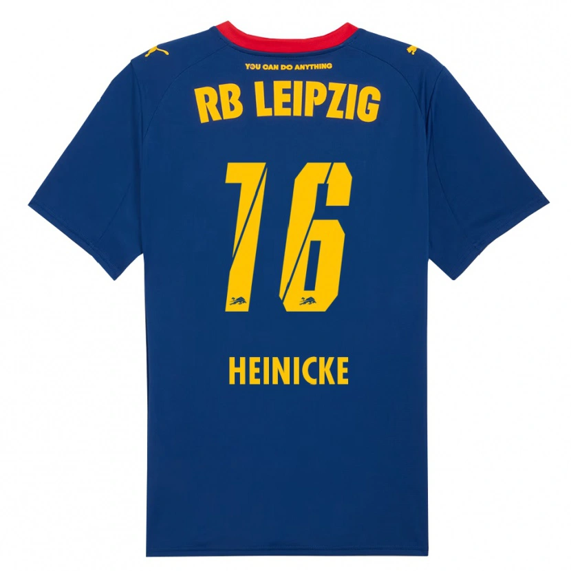 Danxen Herren Niklas Heinicke #16 Marineblau Rot Auswärtstrikot Trikot 2025/26 T-Shirt Österreich