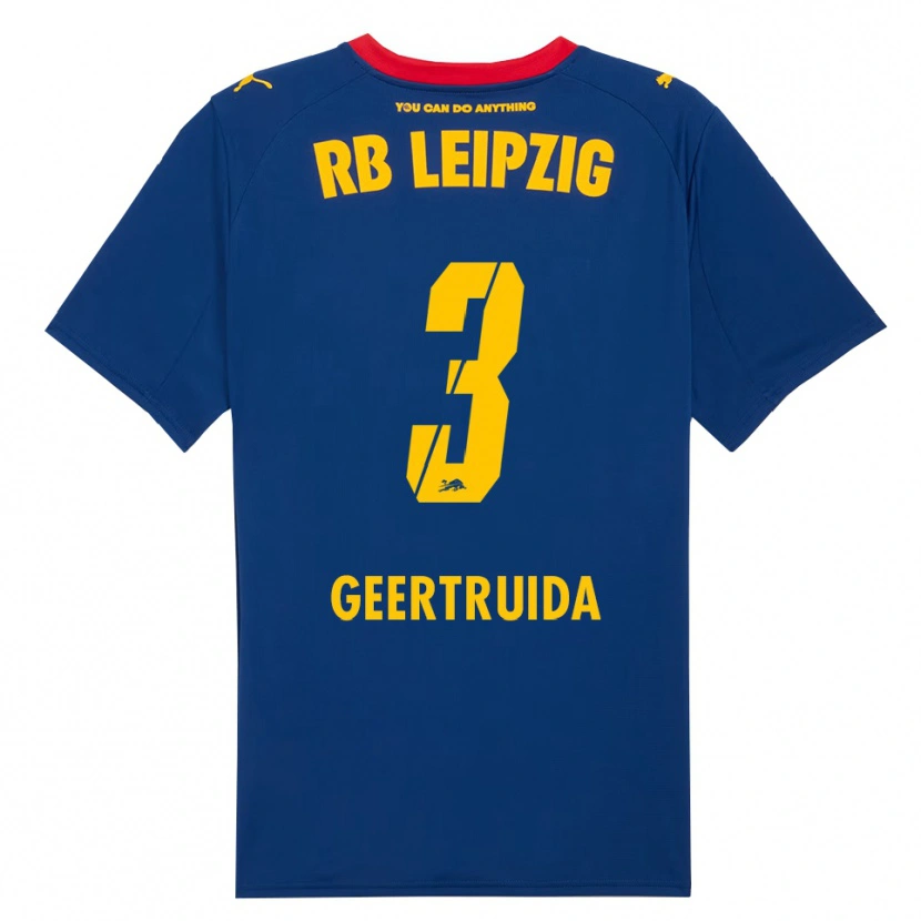 Danxen Herren Lutsharel Geertruida #3 Marineblau Rot Auswärtstrikot Trikot 2025/26 T-Shirt Österreich