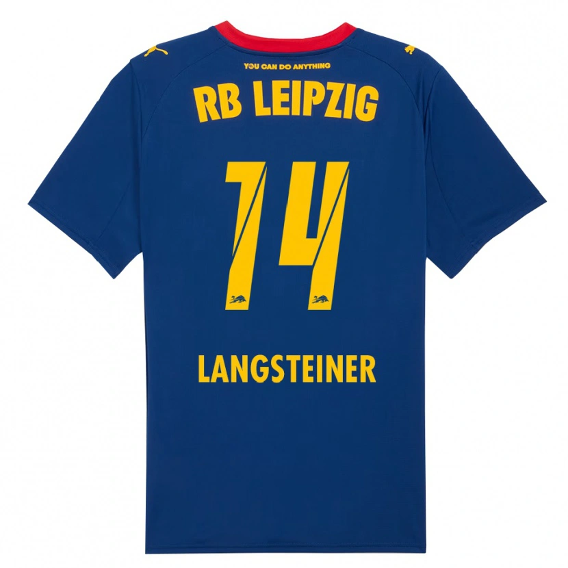 Danxen Herren Toni Langsteiner #14 Marineblau Rot Auswärtstrikot Trikot 2025/26 T-Shirt Österreich