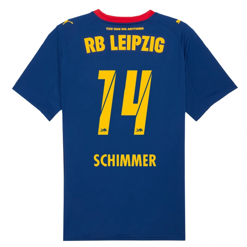 Danxen Herren Marleen Schimmer #14 Marineblau Rot Auswärtstrikot Trikot 2025/26 T-Shirt Österreich