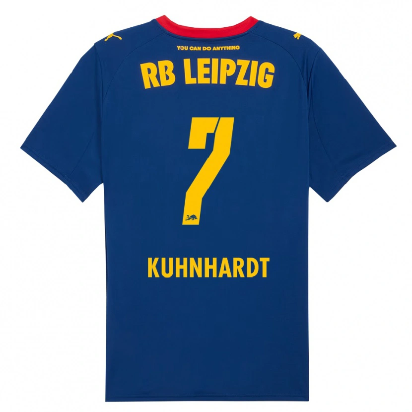 Danxen Herren Paul Kühnhardt #7 Marineblau Rot Auswärtstrikot Trikot 2025/26 T-Shirt Österreich