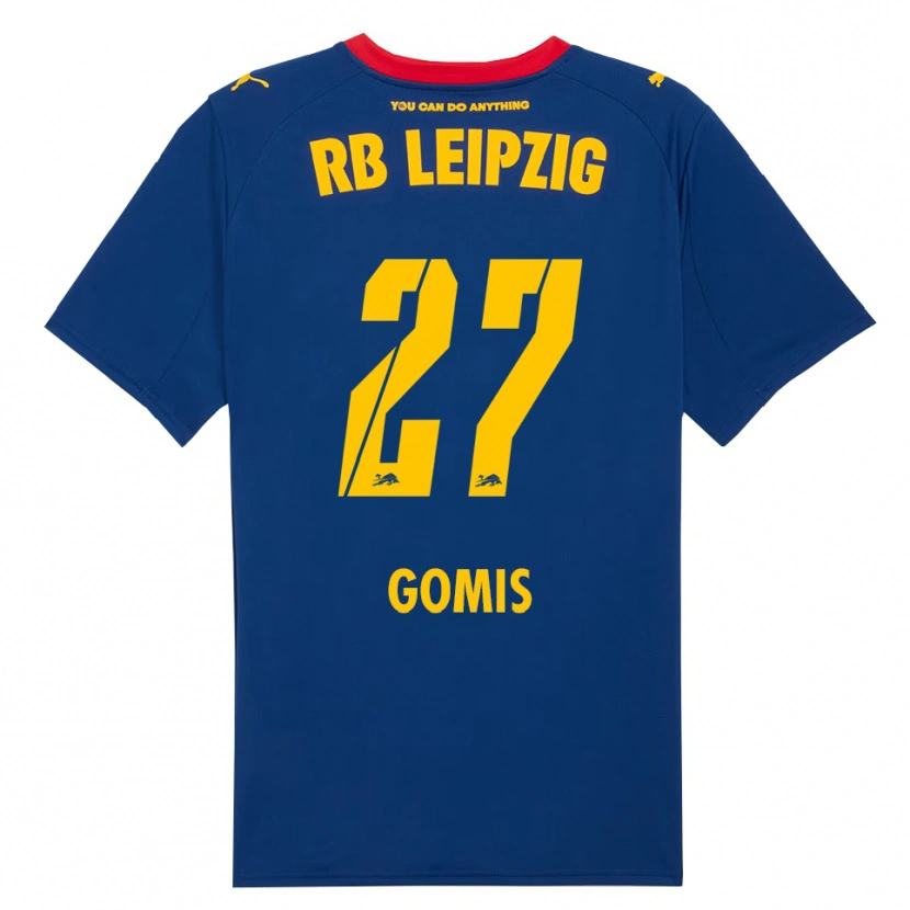 Danxen Herren Tidiam Gomis #27 Marineblau Rot Auswärtstrikot Trikot 2025/26 T-Shirt Österreich