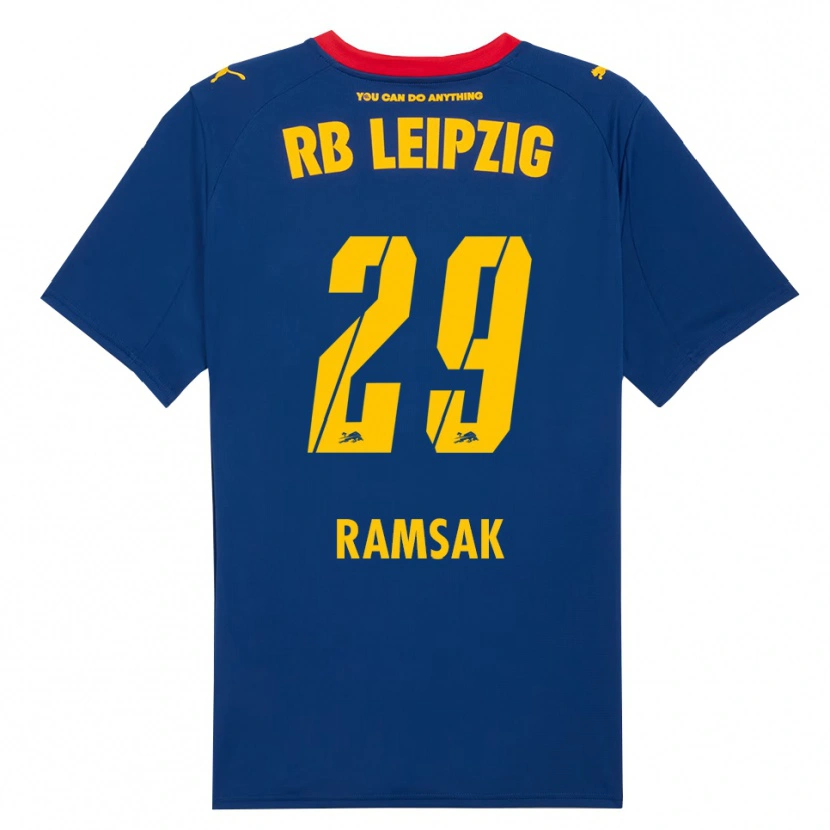 Danxen Herren Robert Ramsak #29 Marineblau Rot Auswärtstrikot Trikot 2025/26 T-Shirt Österreich