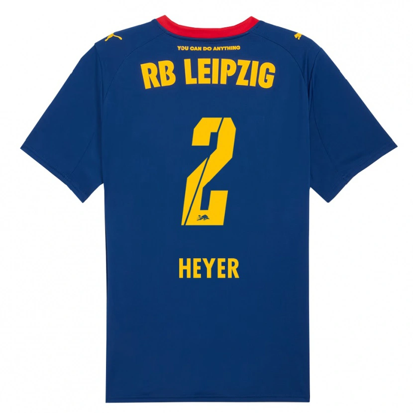 Danxen Herren Friedrich Heyer #2 Marineblau Rot Auswärtstrikot Trikot 2025/26 T-Shirt Österreich