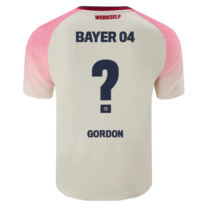 Danxen Herren Max Gordon #0 Pink Cremeweiß Auswärtstrikot Trikot 2025/26 T-Shirt Österreich