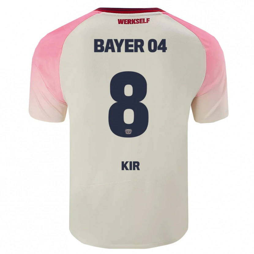 Danxen Herren Burak Kir #8 Pink Cremeweiß Auswärtstrikot Trikot 2025/26 T-Shirt Österreich