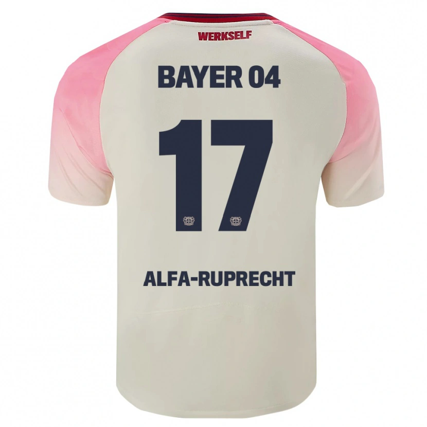 Danxen Herren Farid Alfa-Ruprecht #17 Pink Cremeweiß Auswärtstrikot Trikot 2025/26 T-Shirt Österreich