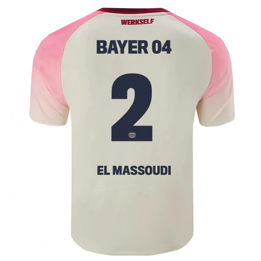 Danxen Herren Nassim El Massoudi #2 Pink Cremeweiß Auswärtstrikot Trikot 2025/26 T-Shirt Österreich