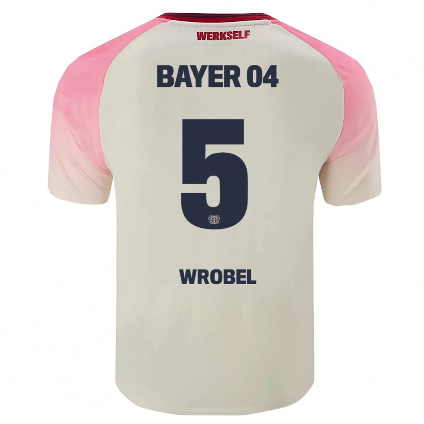 Danxen Herren Max Wrobel #5 Pink Cremeweiß Auswärtstrikot Trikot 2025/26 T-Shirt Österreich
