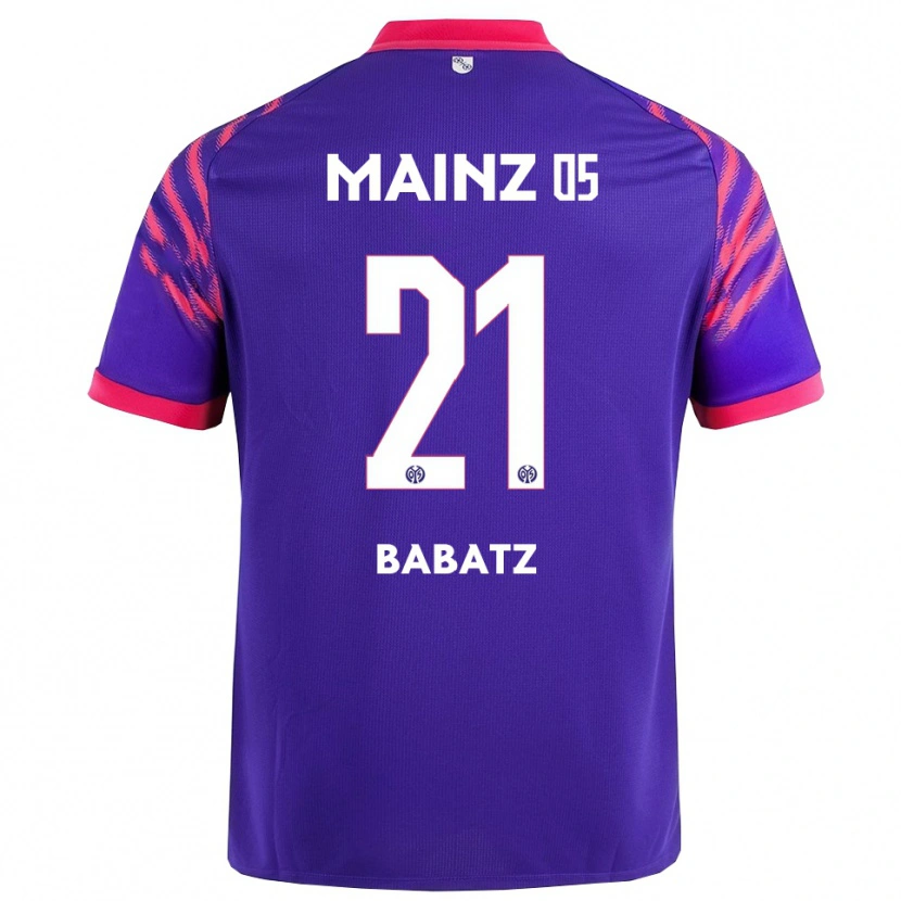 Danxen Herren Louis Babatz #21 Marineblau Pink Auswärtstrikot Trikot 2025/26 T-Shirt Österreich