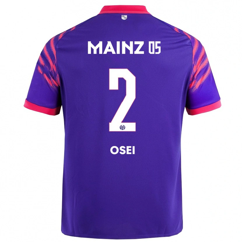Danxen Herren David Osei #2 Marineblau Pink Auswärtstrikot Trikot 2025/26 T-Shirt Österreich