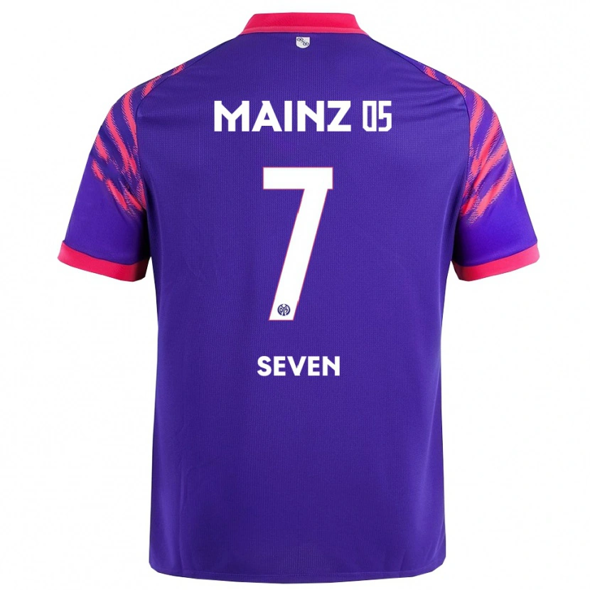 Danxen Herren Justin Seven #7 Marineblau Pink Auswärtstrikot Trikot 2025/26 T-Shirt Österreich