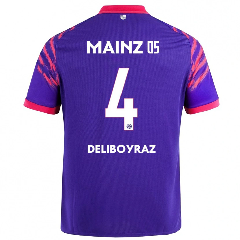 Danxen Herren Batuhan Deliboyraz #4 Marineblau Pink Auswärtstrikot Trikot 2025/26 T-Shirt Österreich