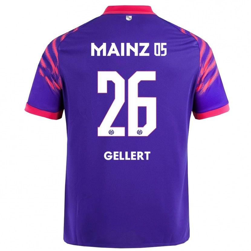 Danxen Herren Mona Gellert #26 Marineblau Pink Auswärtstrikot Trikot 2025/26 T-Shirt Österreich