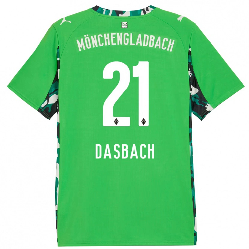 Danxen Herren Yannik Dasbach #21 Grün Schwarz Auswärtstrikot Trikot 2025/26 T-Shirt Österreich