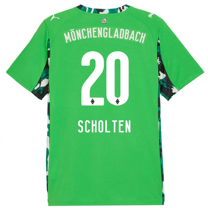 Danxen Herren Kiki Scholten #20 Grün Schwarz Auswärtstrikot Trikot 2025/26 T-Shirt Österreich