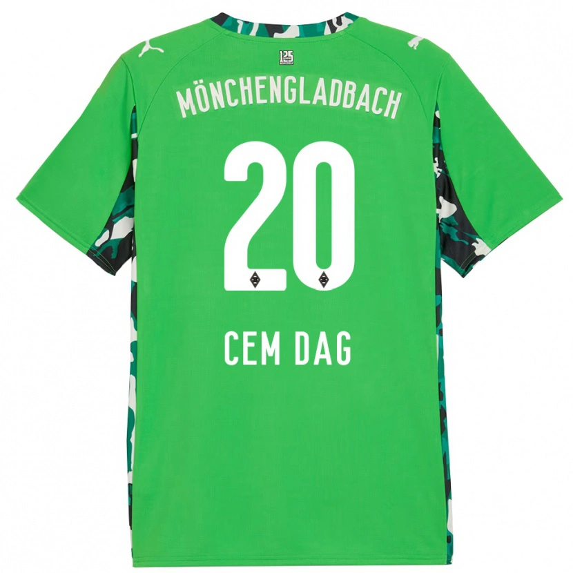 Danxen Herren Cem Dag #20 Grün Schwarz Auswärtstrikot Trikot 2025/26 T-Shirt Österreich
