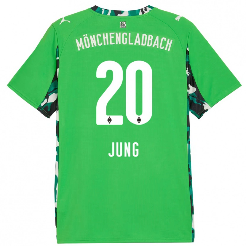 Danxen Herren In-Gyom Jung #20 Grün Schwarz Auswärtstrikot Trikot 2025/26 T-Shirt Österreich